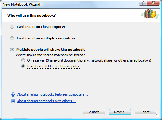 OneNote Dropbox Set Shared Folder For Notebook